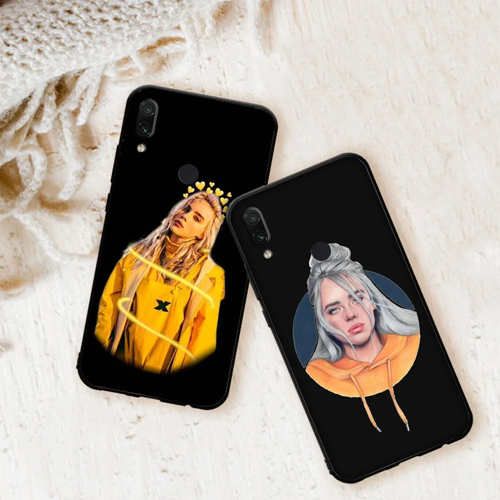Billie eilish радужные глаза океана мягкий чехол для Xiaomi Redmi Note 7 4 4X6 Pro 5 Plus 5A 6A Go S2