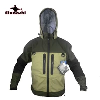 eluanshi breathable fly fishing jacket waterproof wading huting fishing wader jacket clothes fishing outerwear