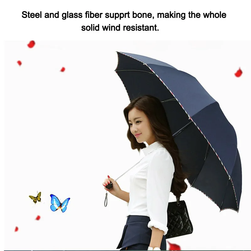 Складной зонт Мужская корпорация портативные ветрозащитные брендовые большие