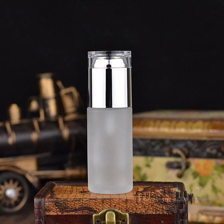 50PCS/lot 60ML Frosted Glass Bottles Press pump Essence bottle Cosmetic containers lotion bottles Sprayer Refillable | Красота и