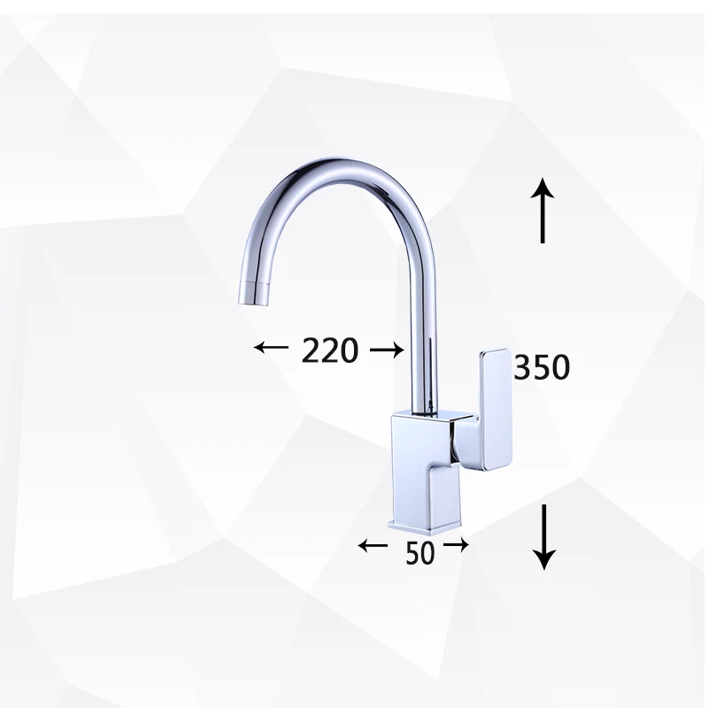 TOOKOC классический кухонный кран для горячей и холодной воды раковины смеситель 360
