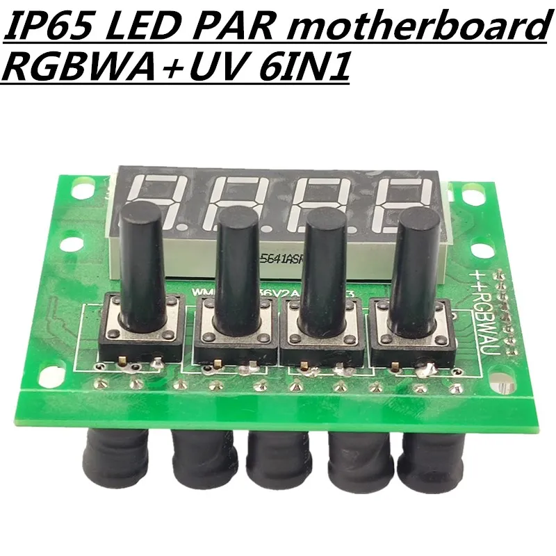 RGBWA + УФ материнская плата IP65 светодиодный PAR доска постоянный ток DC12 36V 18x1 8 Вт/24x18w