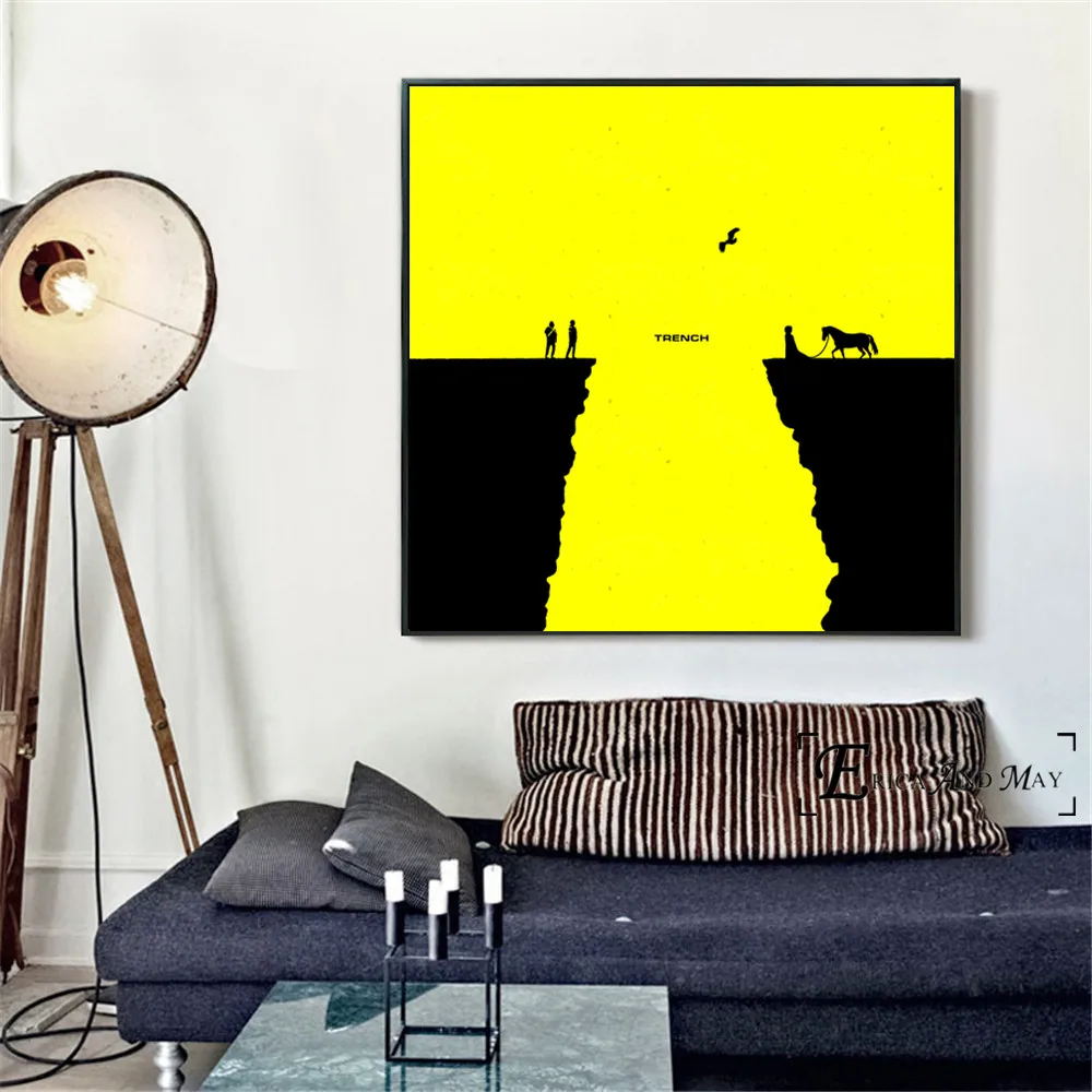 Художественный постер Twenty One Pilots Trench Singer на холсте с художественным принтом