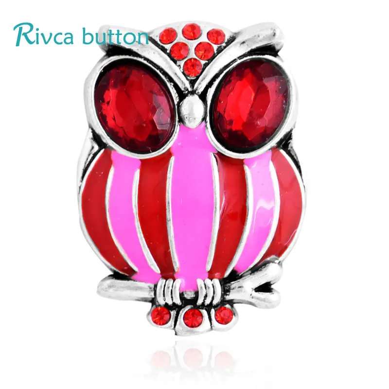 D03441 Rivca Snap Button Jewelry Crystal style 18mm Bracelets Men Colorful Rhinestone Charm For Women | Украшения и аксессуары