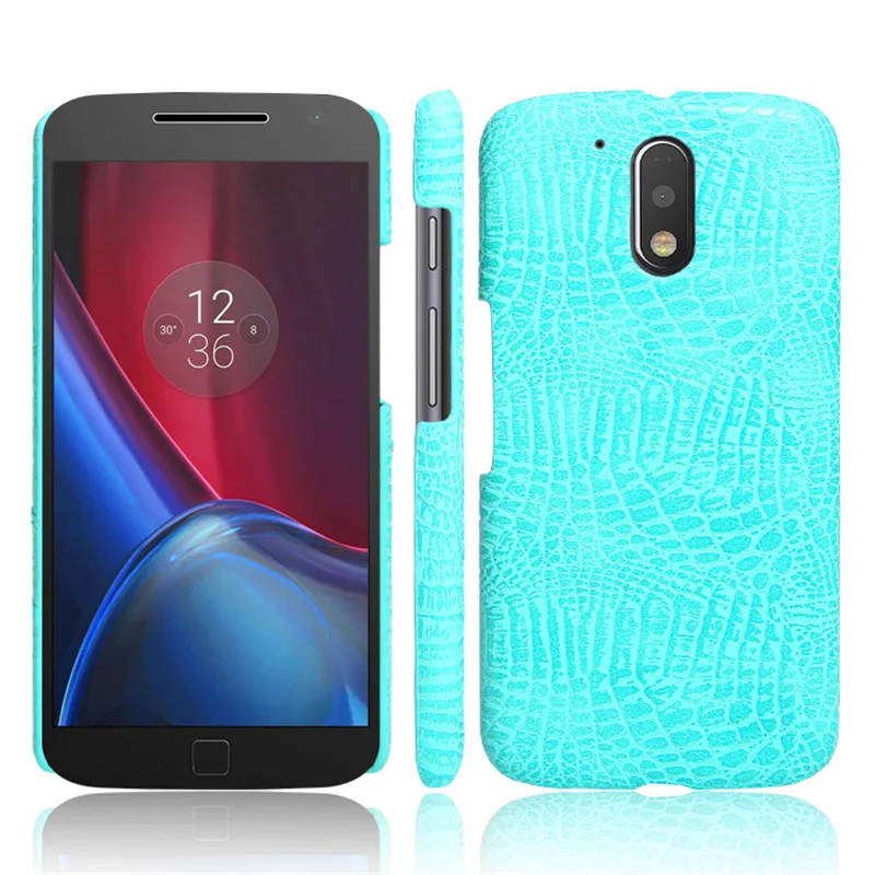 Чехол для Moto G4 T1622 XT1625 качественная задняя крышка из крокодиловой кожи Жесткий