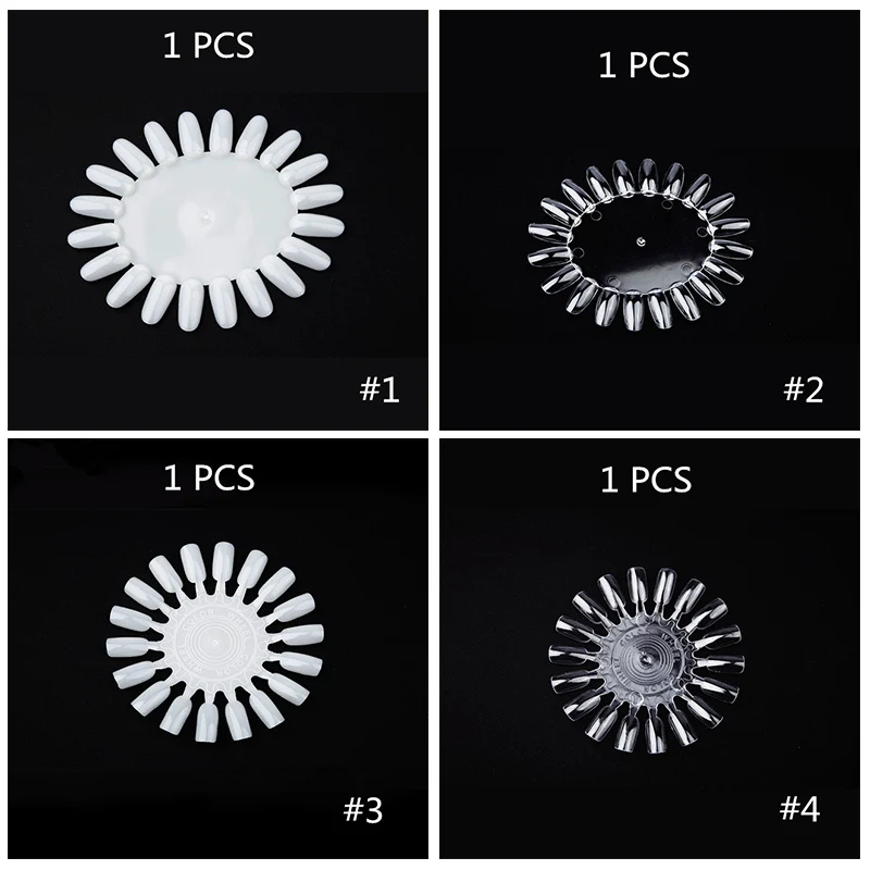 ROSALIND круглые накладные ногти цветные карты прозрачный белый пряжка кольцо