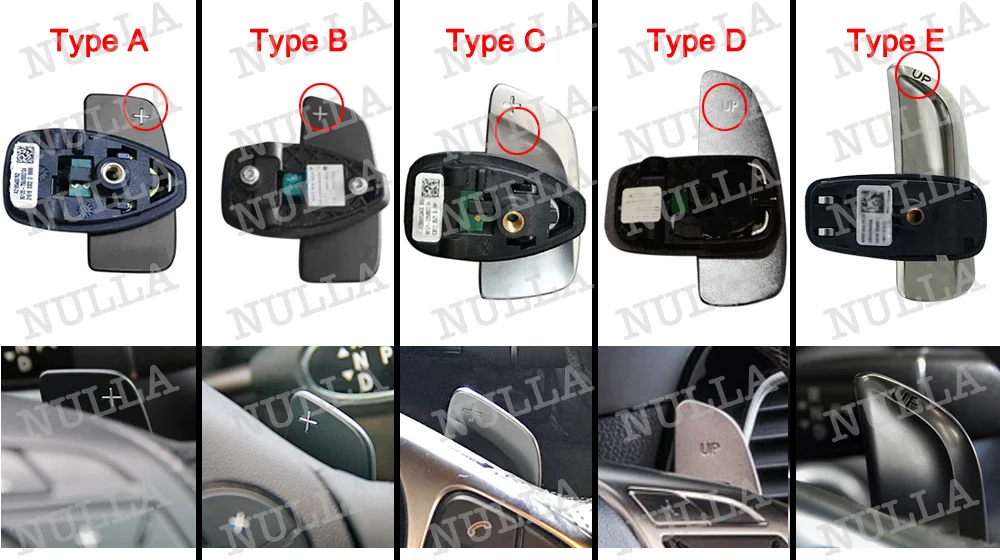 Сменные алюминиевые рычаги переключения передач на руль для Benz AMG A45 CLA45 C63 S63 GLA45 2009