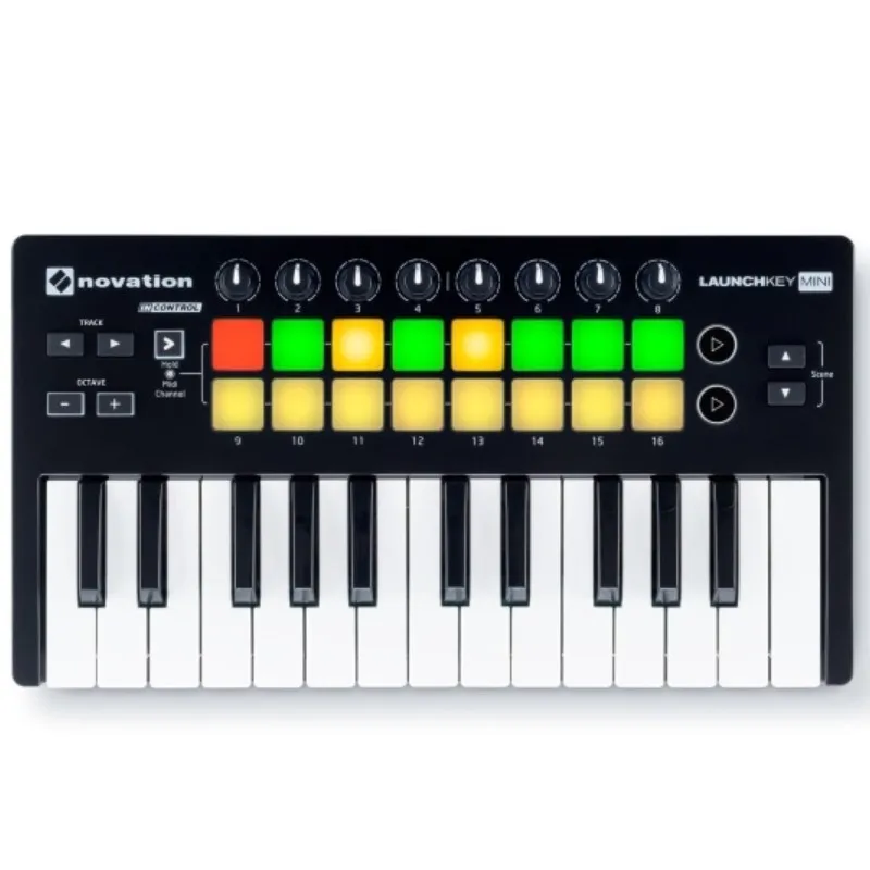 Novation Launchkey Mini MK2 MKII портативная 25 клавишная USB клавиатура Ableton Live Lite MIDI Контроллер