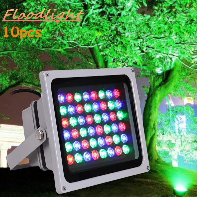 

10pcs LED tree light LED Floodlight 6w 12w 20w 24w 36w 50w 100w RGB/ Warm / Cold White/Outdoor advertising light Waterproof lamp