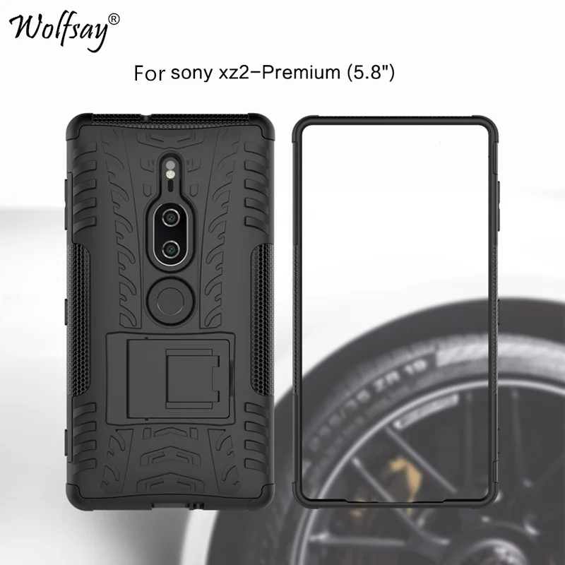 Чехол Wolfsay для телефона Sony Xperia XZ2 Premium модный силиконовый гибридный армированный