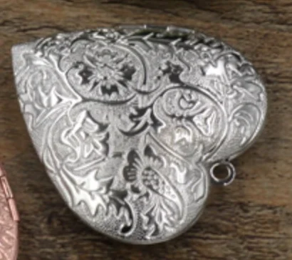 Rhodium 2шт 40 мм металлический латунный плавающий медальон в форме сердца ожерелье 6 цветов может открыть кулон с фото для Diy изготовления ювелирных изделий - Окраска металла: Rhodium