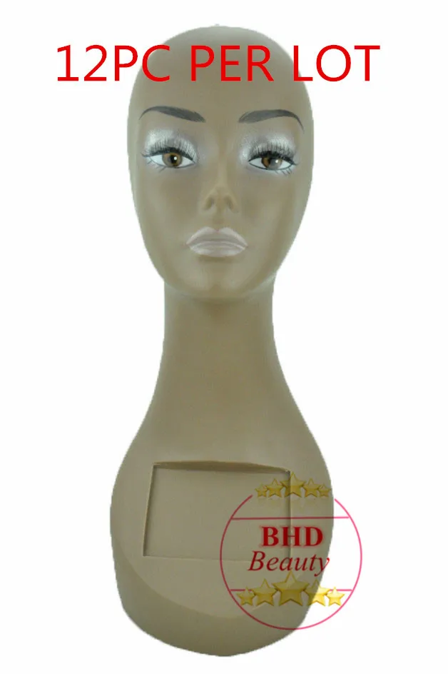 12PC Per Lot 18&quot tall PVC Rubber Mannequin Manikin Head Necklace/Cap/Wig Display BY17 | Шиньоны и парики