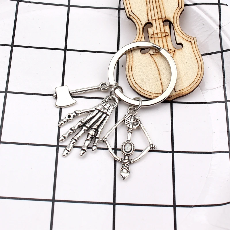 Round The Walking Dead Cudgel &amp Letter keychain Pendant Fashion Jewelry | Украшения и аксессуары