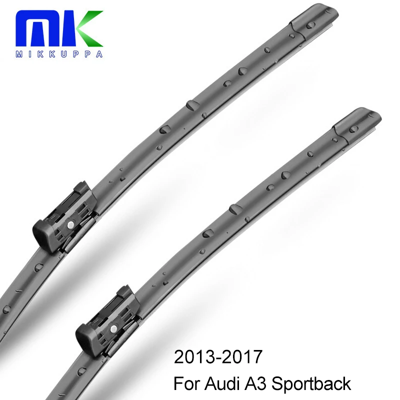 Передние и задние щетки стеклоочистителя MIKKUPPA для Audi A3 Sportback 2013 2014 2015 2016 2017|wiper
