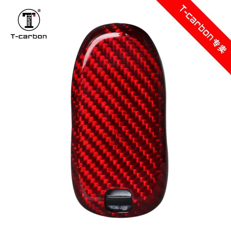 For Tesla Car Key Case Really Carbon Fiber Shell Protective | Автомобили и мотоциклы