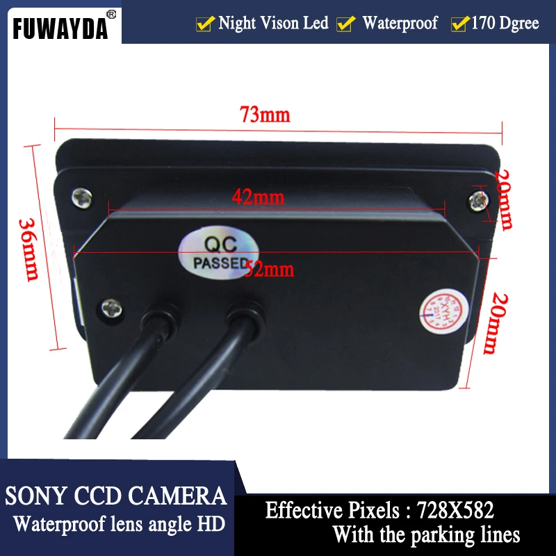 Камера заднего вида FUWAYDA WIFI sonyCCD с складным монитором для BMW E81 E87 E90 E91 E92 E60 E61 E62 E64 X5