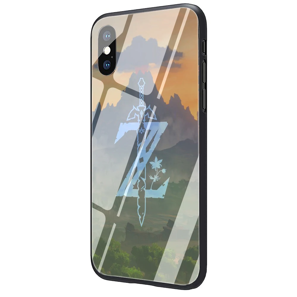 Чехол legend of zelda из закаленного стекла для iPhone 5 5S 6 6s Plus 7 8 Plus X XR XS 11 Pro Max - Цвет: G8