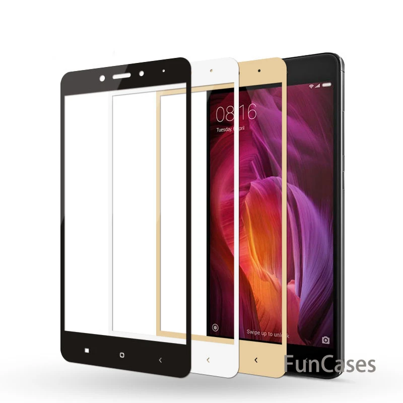 Закаленное Стекло для Xiaomi Redmi 4x Примечание 4X5/Note 4 чехол Защитный xiomi xaomi Note 5 Pro S2 4A