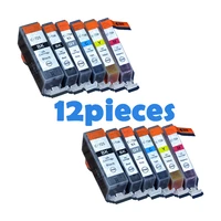12pcs pgi725 cli726 ink cartridges for canon pgi 725 cli 726 ip4870 ip4970 ix6560 mg5170 mg5270 mg5370 mg6170 mg6270 printers