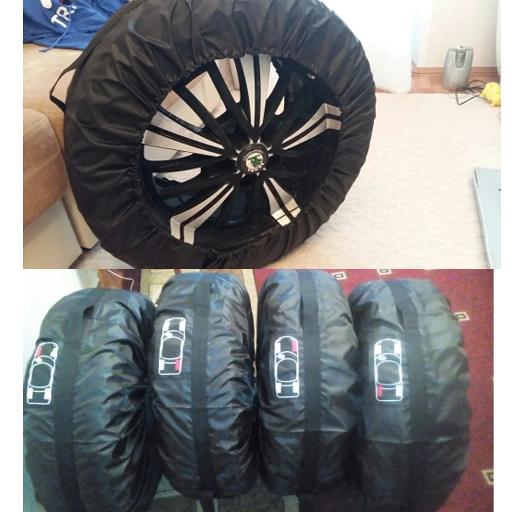 4 шт. Защитные чехлы для автомобильных запасных шин из полиэстера | Автомобили и