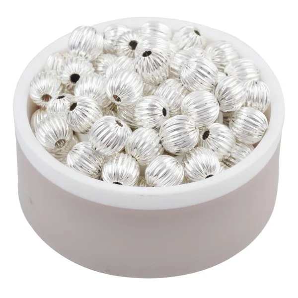 Позолоченные и Посеребренные Круглые бусины 6 мм 8 для изготовления ювелирных