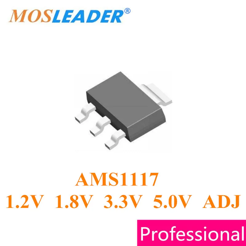 Mosleader SOT223 1000pcs AMS1117 1.2V 1.8V 3.3V 3V3 5.0V ADJ 1 2 V 8 3 5V|ams 1117|am 3am |