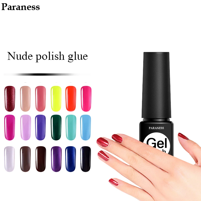 Paraness желтый гель лак для ногтей Soak Off Профессиональная УФ Лаки Gelpolish База Топ Полу