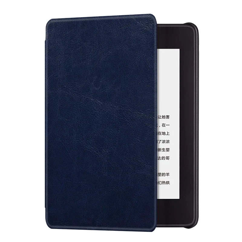 Легкий Чехол для всех новых электронных книг Kindle Paperwhite 10-го поколения модель PQ94WIF-чехол из искусственной кожи с функцией автоматического сна/пробуждения - Цвет: Classic blue