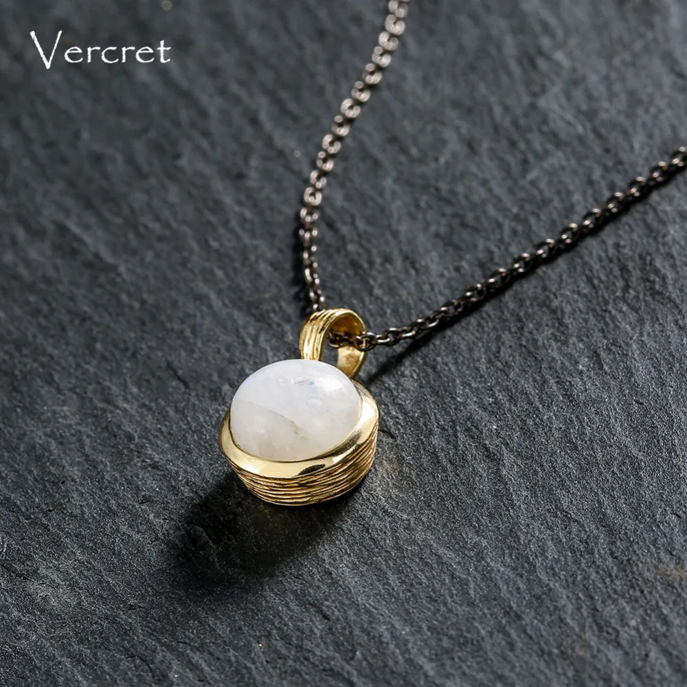 Ожерелье женское из серебра 925 пробы с лунным камнем|necklace with|necklace necklacenecklace cute |