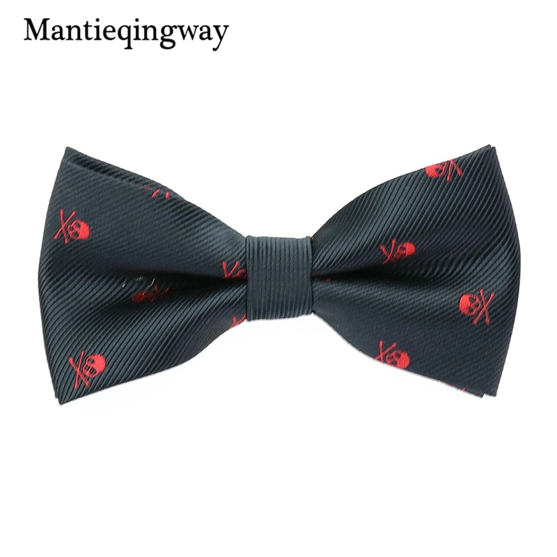 Mantieqingway популярный бренд галстуки с бантом для мужчин Свадебный Жених мужской