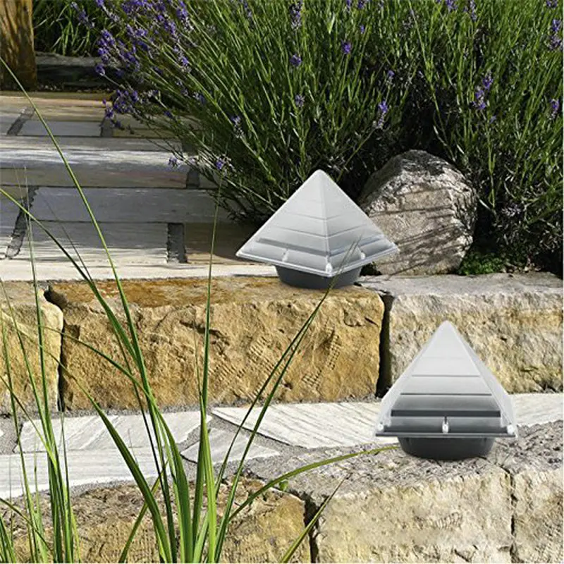 IP65 Waterproof LED Pyramid Solar Buried Ground Garden Sensor Night Light Landscape Lawn Yard Stair Decoration Outdoor Lamp | Лампы и