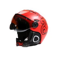 2 in 1 visor ski snowboard helmet detachable snow mask anti fog anti uv integrated goggle shield low weight adults men women