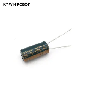 10 шт. алюминиевый электролитический конденсатор 1200 мкФ 16 V 10*20mm frekuasi tinggi радиальный электролитический конденсатор