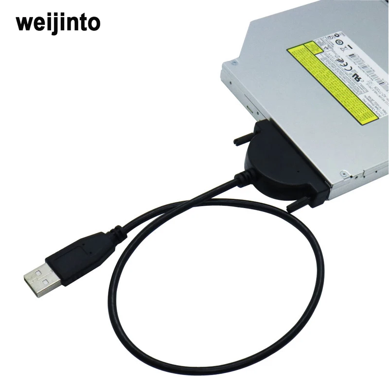 WEIJINTO USB 2 0 к Mini Sata II 7 + 6 13Pin адаптер конвертер кабель для ноутбука CD/DVD rom Drive| |