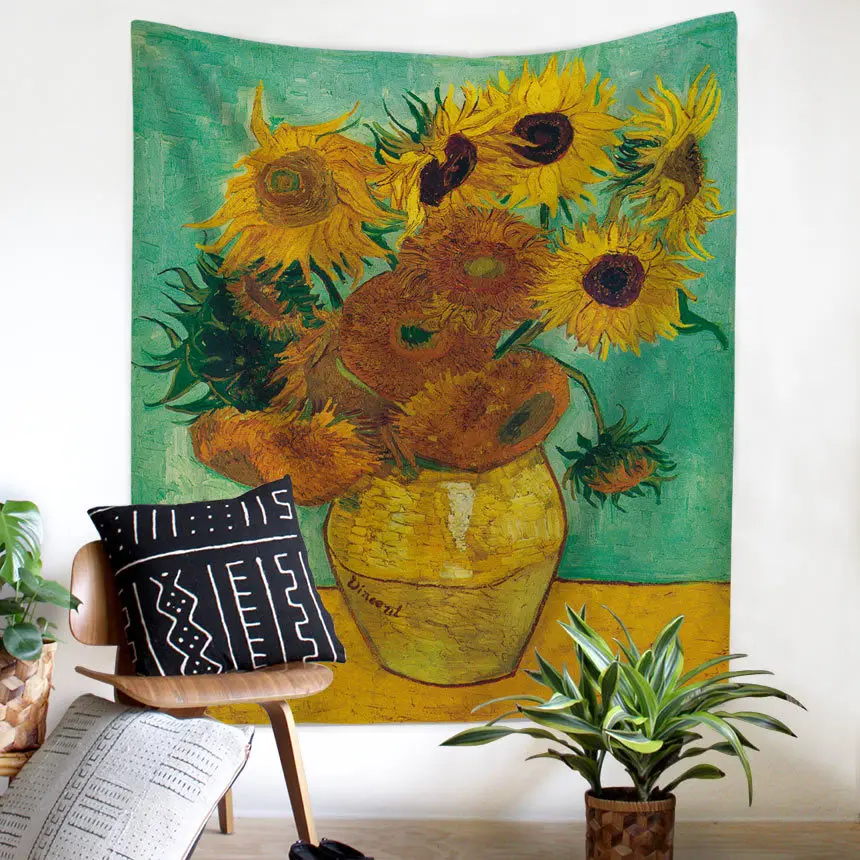 Настенный Гобелен Zeegle Van Gogh Artist украшение для гостиной чехол дивана стула модное