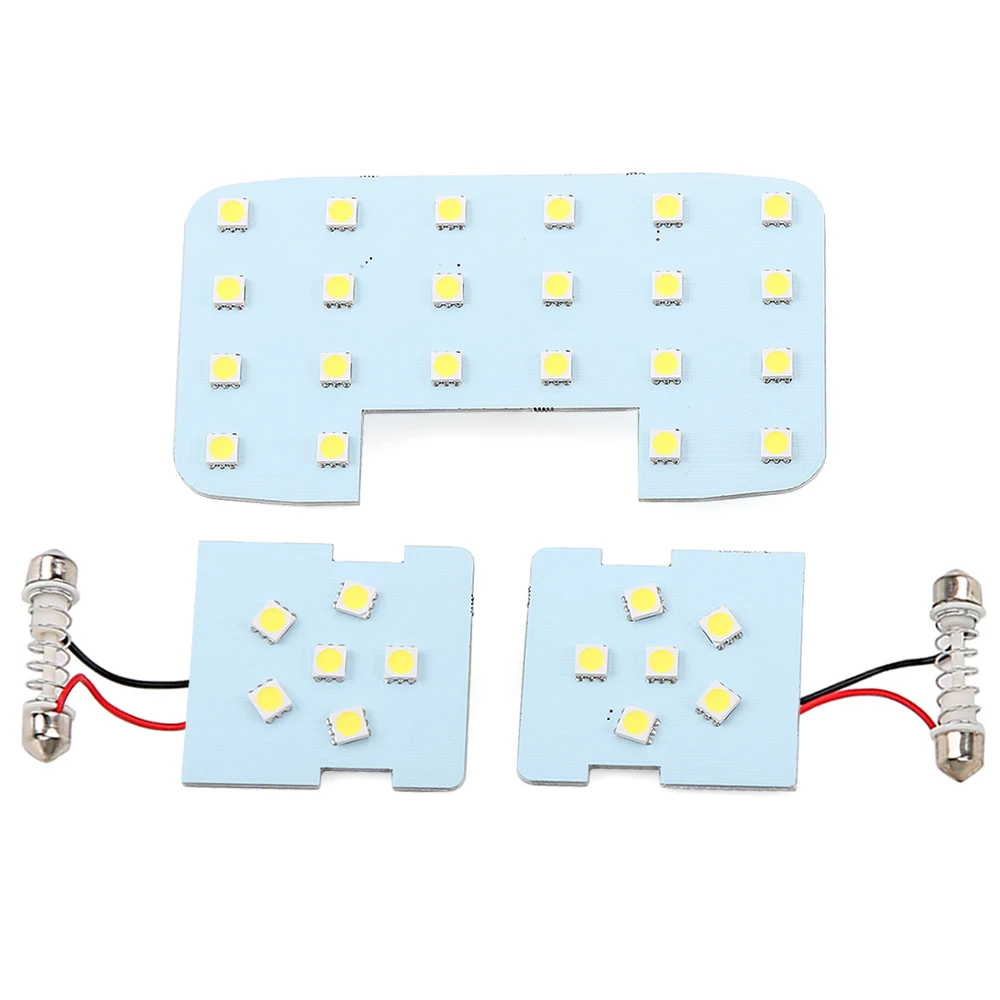 Автомобильный Стайлинг 3 шт./компл. освещение для чтения в машине Купол лампы