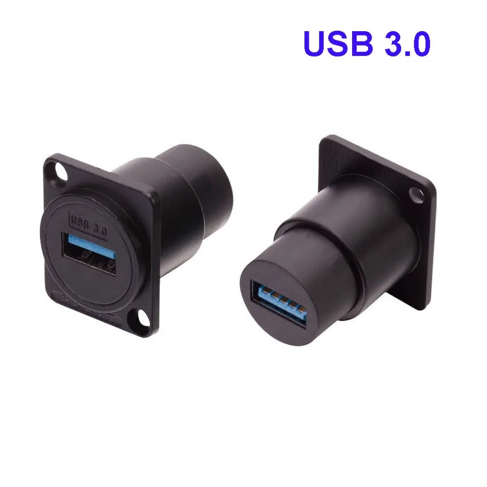 5 шт./лот D-Тип USB прямой модуль шасси крепление панели разъем аудио соединитель |