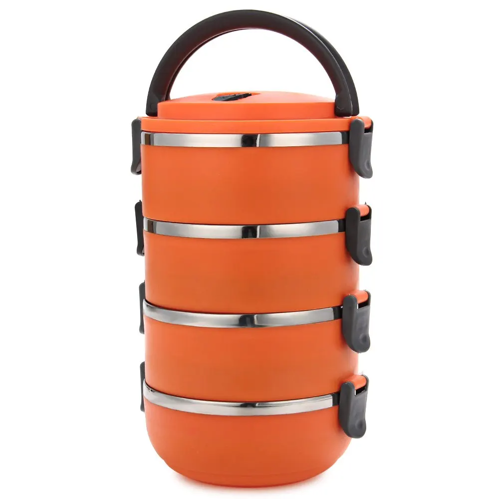 2.8L корейский термос из нержавеющей стали Ланч бокс для детей 4 слоя термо