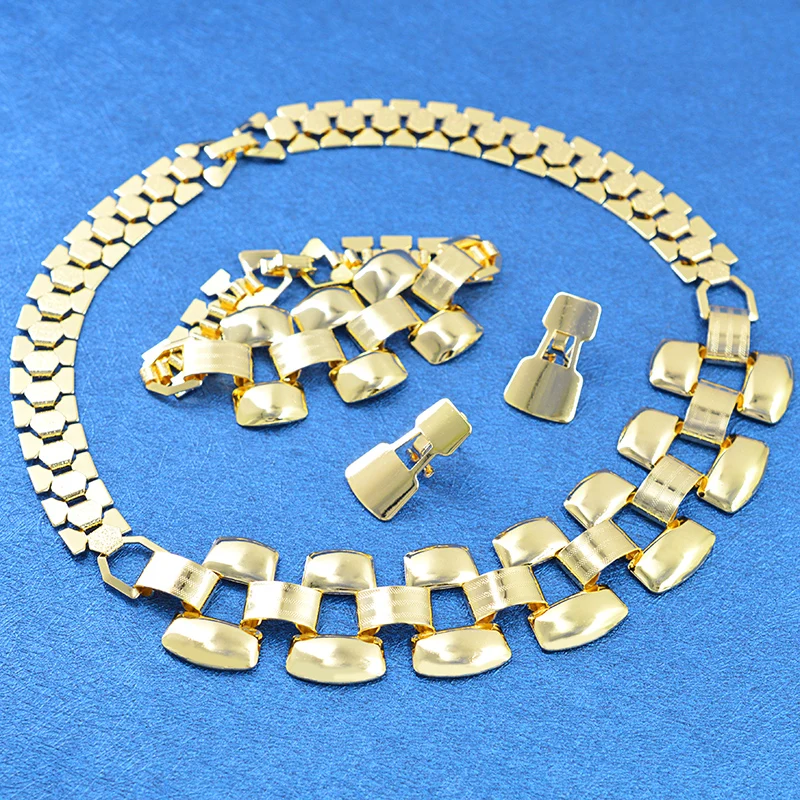 Ювелирные изделия Sunny Jewelry большой ошейник серьги браслет набор ювелирных