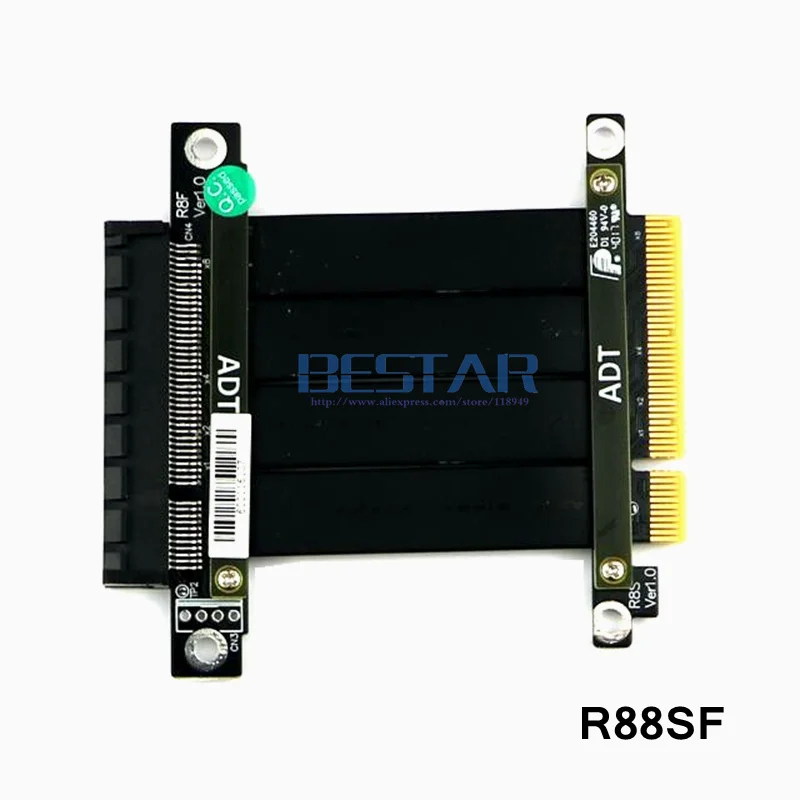 Удлинительный кабель Riser PCI E 3 0x8 к pci e 8 8x PCIe CARD expresscard 1U 2U servers Extender cable 20 см 100 Gen3