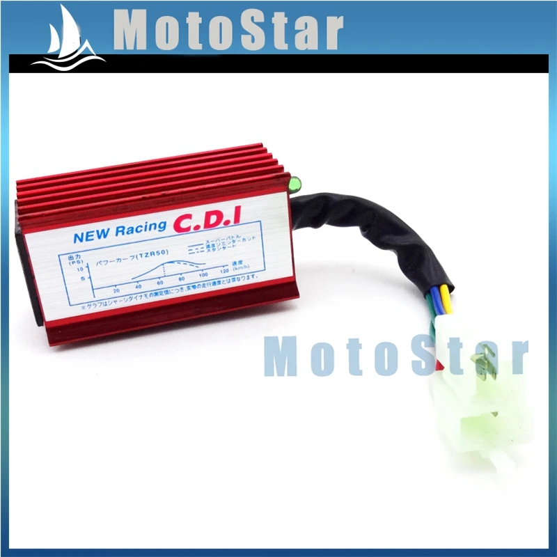 Красный 6-контактный гоночный блок зажигания AC CDI для 150 160 200 250cc мотоцикла
