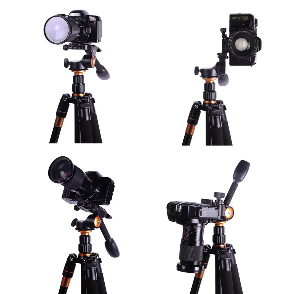 QZSD Q08 Video Tripod Head/Ballhead/Quick Release Plate 3-Way For DSLR Camera Monopod Ball Head 360 Degree Free Shipping | Электроника