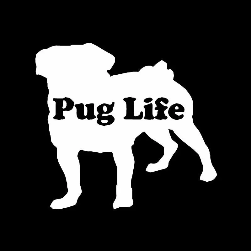 13 см * 12 Индивидуальные модные автомобильные наклейки в виде бульдога мопса