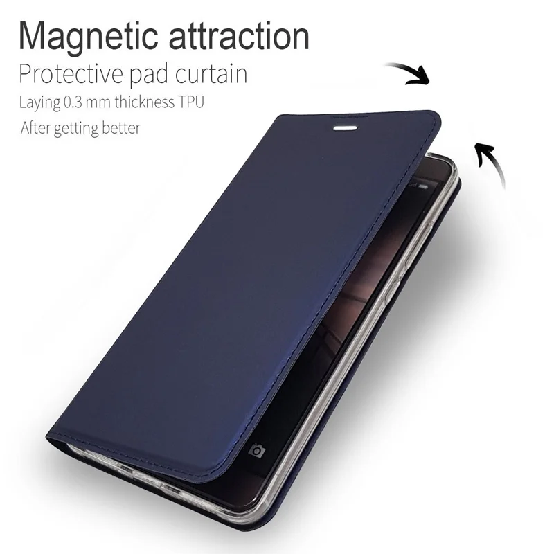 

Чехол-книжка для Huawei Mate 9, из искусственной кожи, с магнитной подставкой