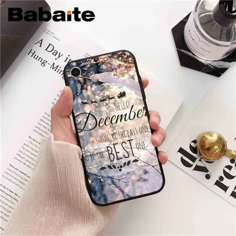 Babaite пейзаж зимний светильник Снег DIY печать PhoneCase для iPhone6S 6plus 7plus 8 8Plus X Xs MAX 5 5S XR 11 11pro 11promax - Цвет: A3