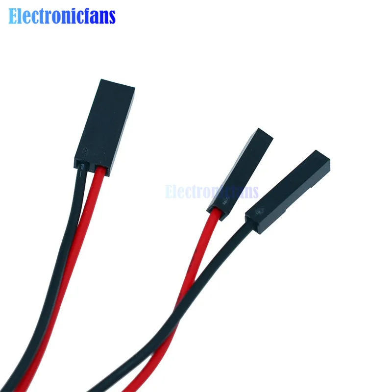2Pcs 2Pin 70cm Cable set Female-Female Jumper Wire for Arduino 3D Printer Reprap | Электронные компоненты и