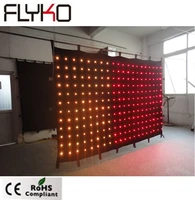 hot selling p15 23m led display video blackdrop led video curtain with sdpc controller