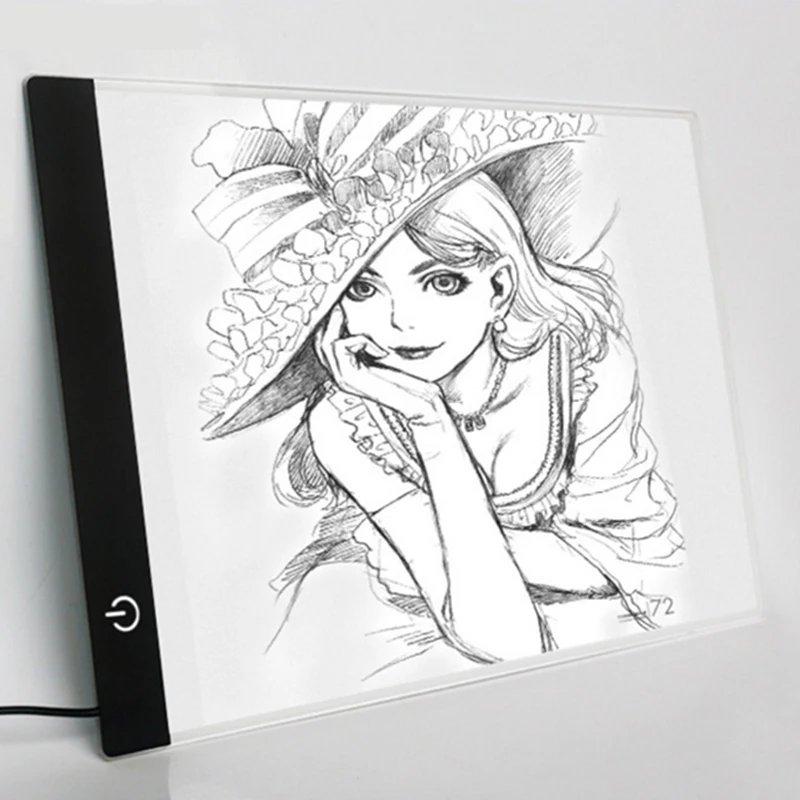 

Ultra Thin A4 LED Light Pad Artist Light Box Board Tracing Drawing Board Pad Painting 13.15x9.13inch Graphic Artist Stencil