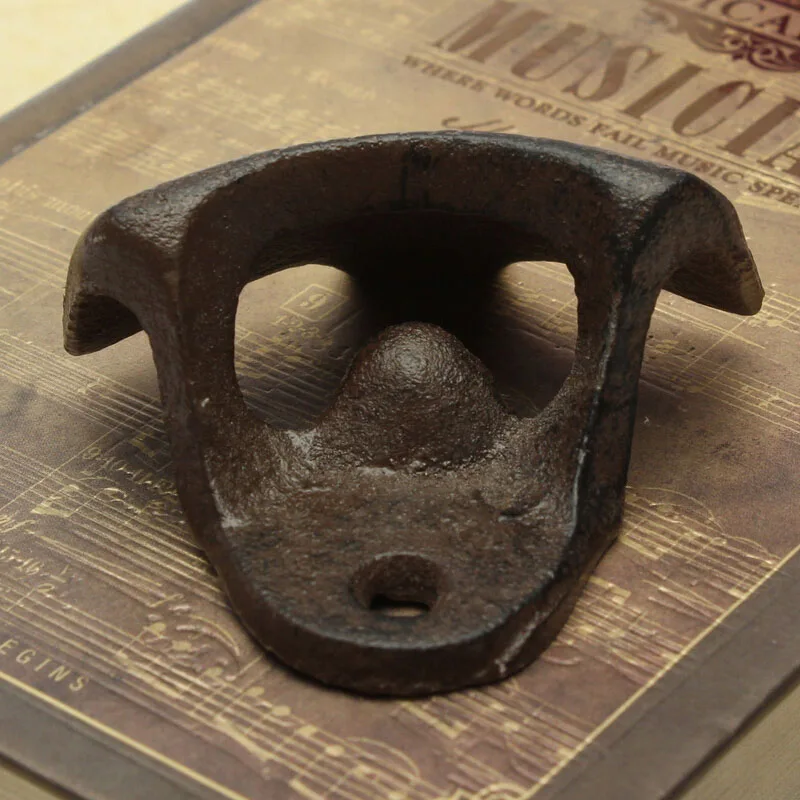 Чугун настенная медведь откупориватель бутылок Кухня Бар открывалка для пива