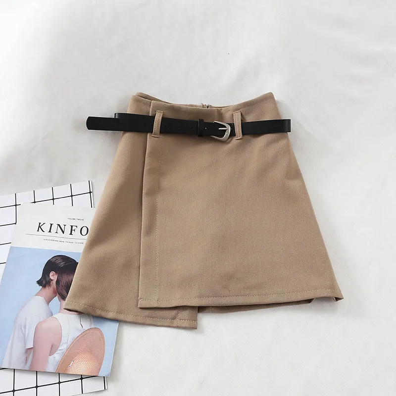 Новинка 2019 модные женские юбки простые тонкие элегантные с завышенной талией